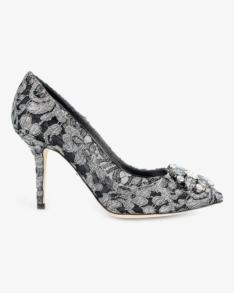 Dolce & Gabbana Bellucci lurex lace pimps -  - gender_Woman Grey