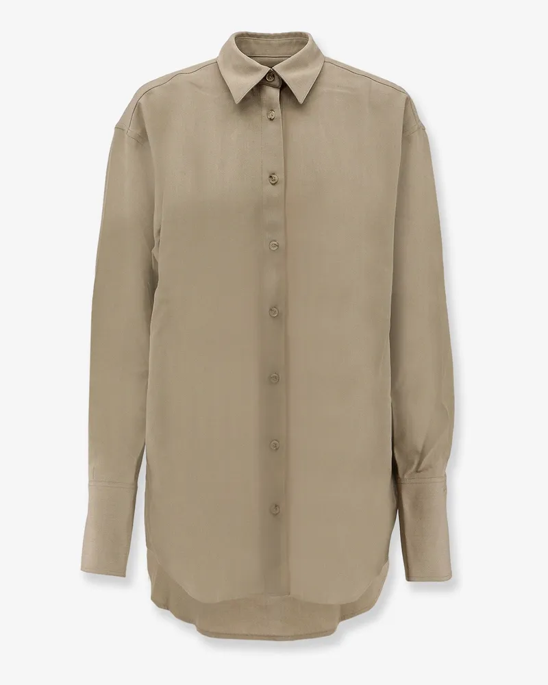 Totême Viscose and wool shirt -  - gender_Woman Green