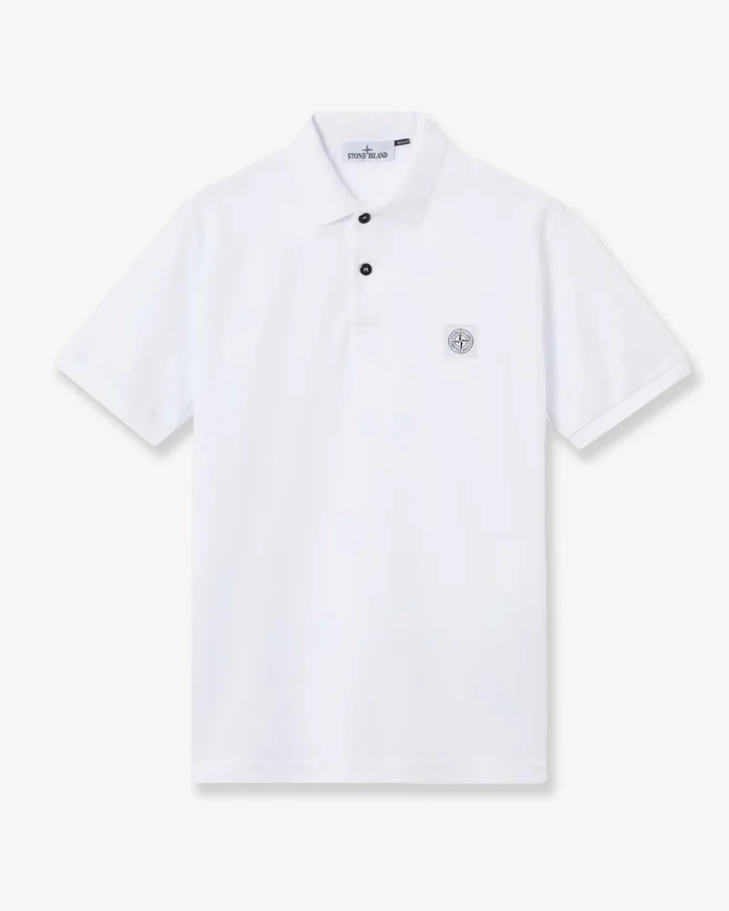 Stone Island Organic cotton polo shirt -  - gender_Man White