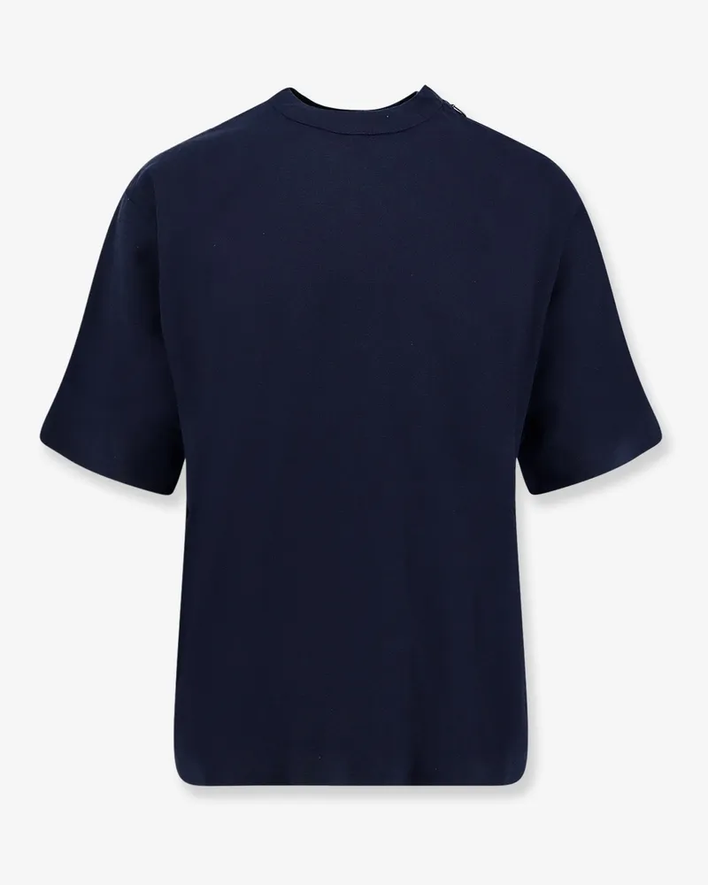 Hevò Ripalta T-shirt in linen and viscose blend -  - gender_Man Blue