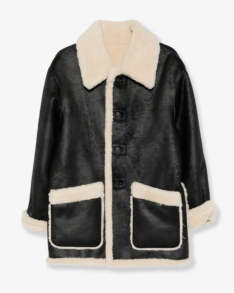 Dunst Unisex reversible eco-shearling jacket -  - gender_Unisex Black