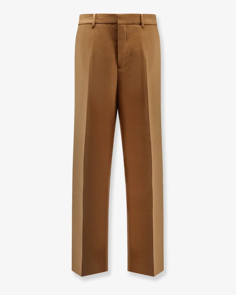 AMI Paris Virgin wool trousers -  - gender_Man Brown