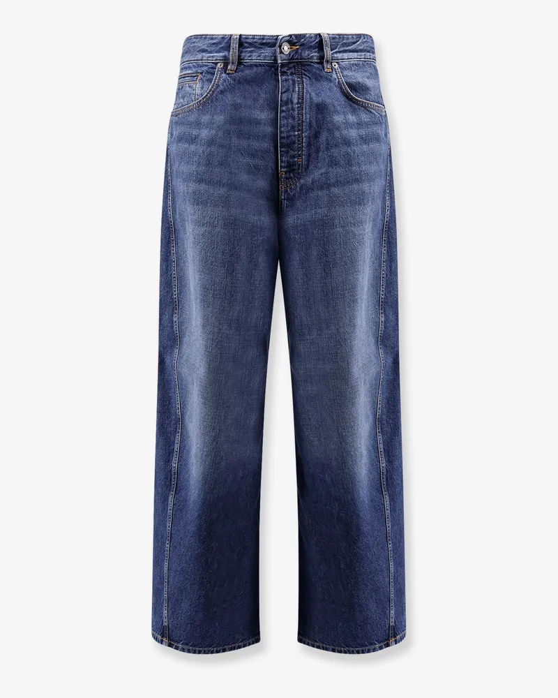 Givenchy Twisted stone-washed denim jeans -  - gender_Man Blue
