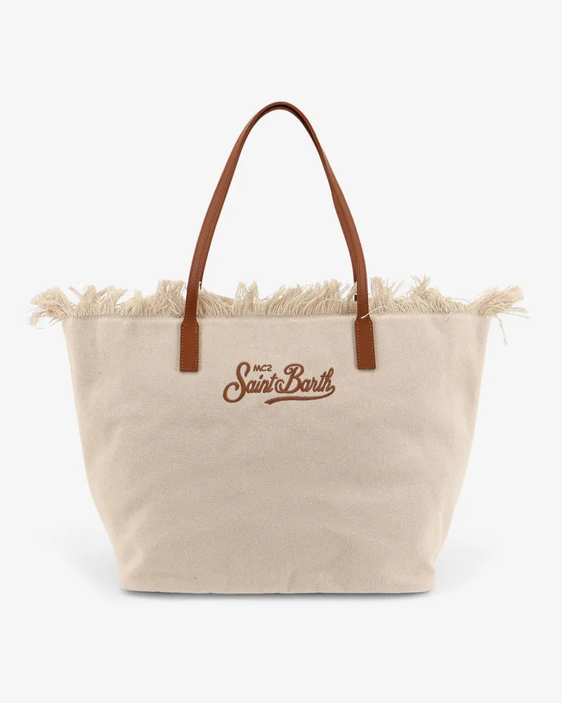MC2 Saint Barth Canvas City bag shoulder bag -  - gender_Woman Beige