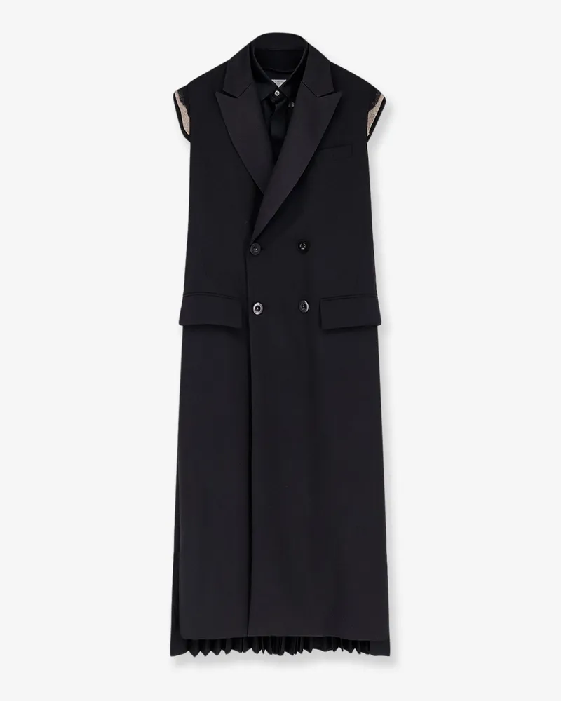 Sacai Wool blend blazer dress -  - gender_Woman Black