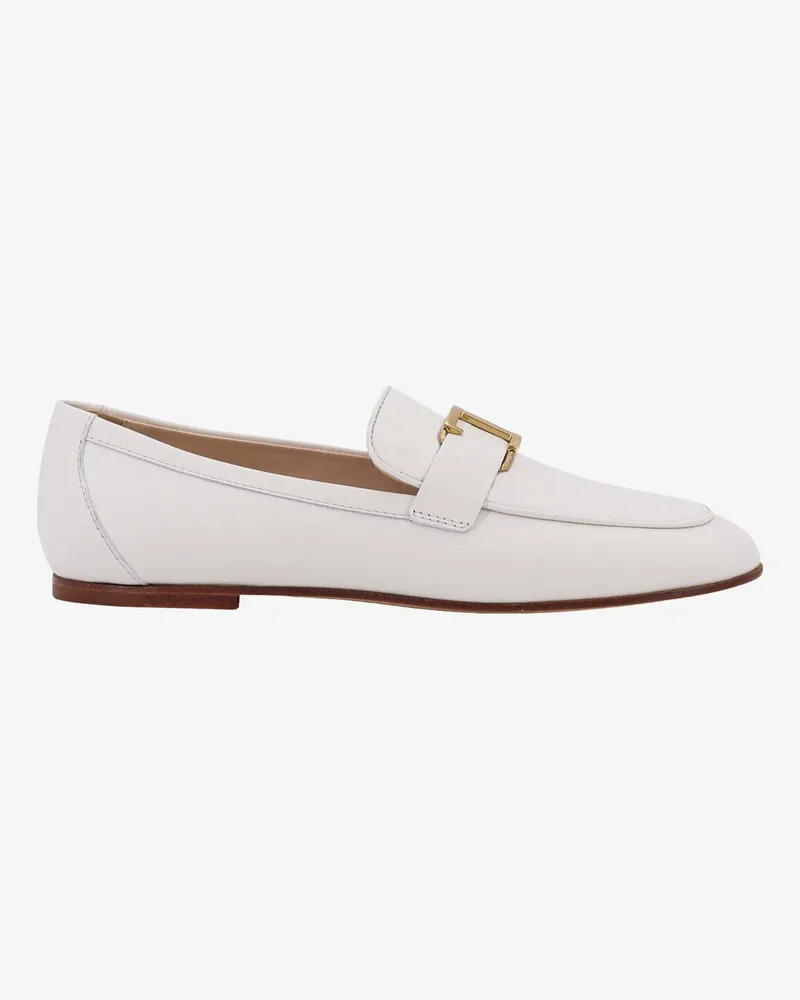 TOD'S T timeless leather loafer -  - gender_Woman White