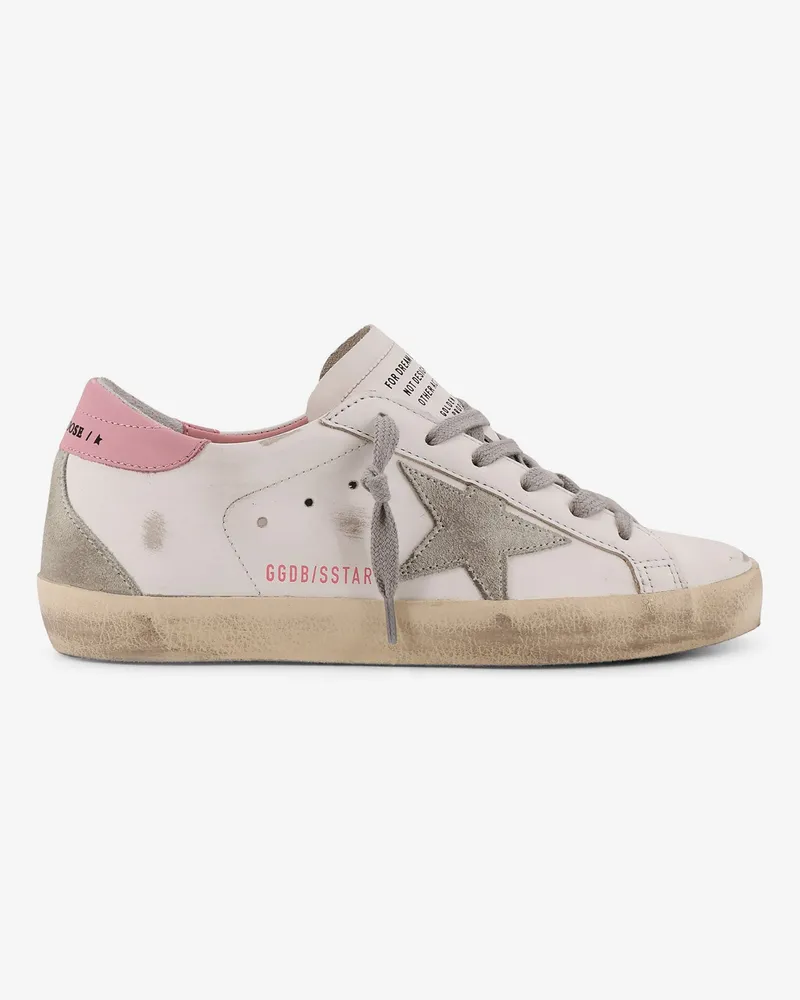 Golden Goose Super star leather sneakers with side logo -  - gender_Woman Pink