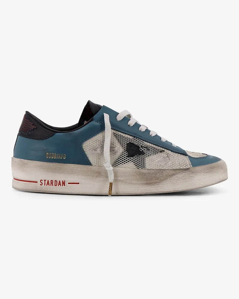 Golden Goose Stardan Under Net Star low-top leather sneakers -  - gender_Man Blue