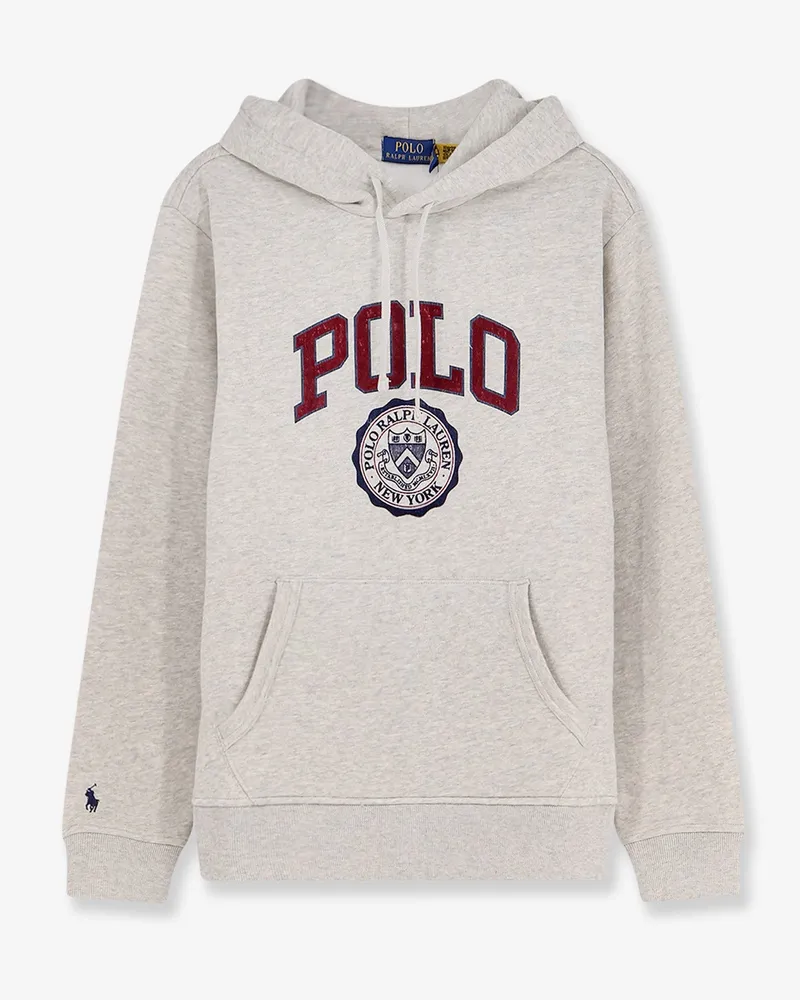 Ralph Lauren Hooded cotton blend sweatshirt -  - gender_Man Grey
