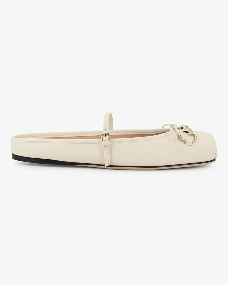 Gucci Leather ballerina mules -  - gender_Woman White