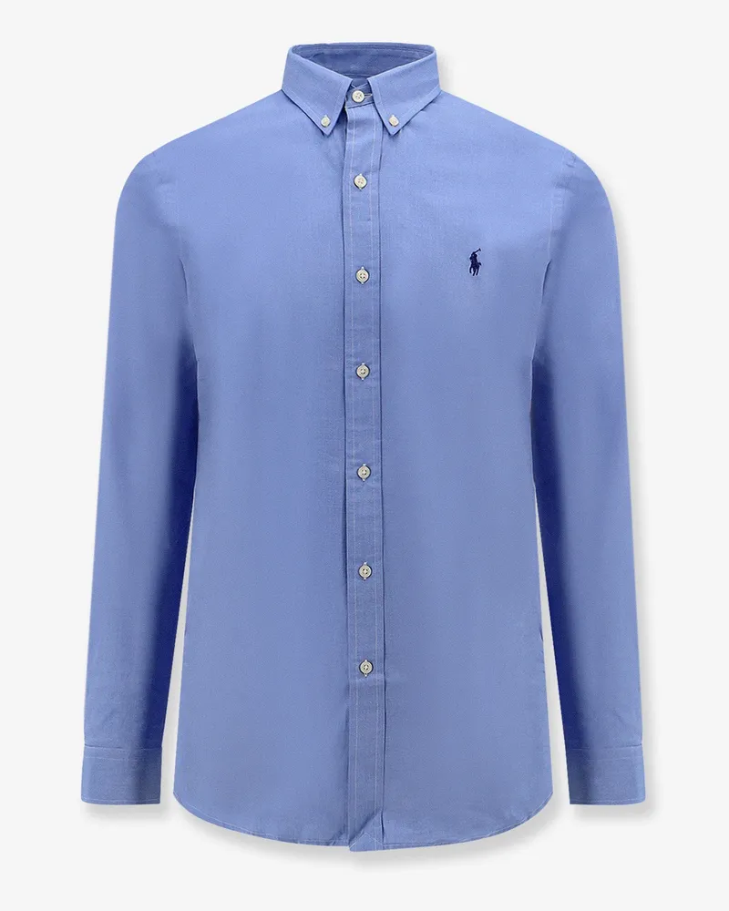 Ralph Lauren Stretch cotton shirt -  - gender_Man Blue