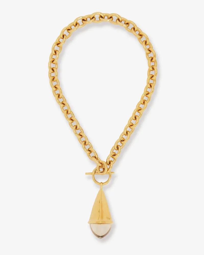 Chloé Chloé Prism brass necklace -  - gender_Woman Gold