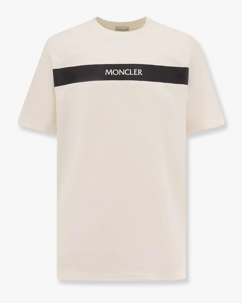 Moncler Cotton t-shirt with rubberized logo -  - gender_Man 