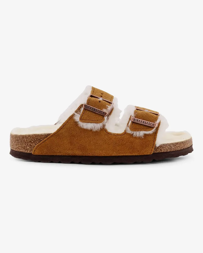 Birkenstock Arizona Shearling suede sandals -  - gender_Woman Brown