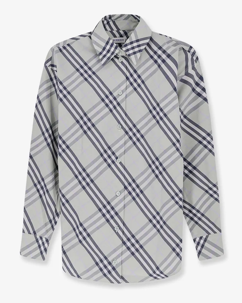 Burberry Emma cotton shirt with Check pattern -  - gender_Woman Green