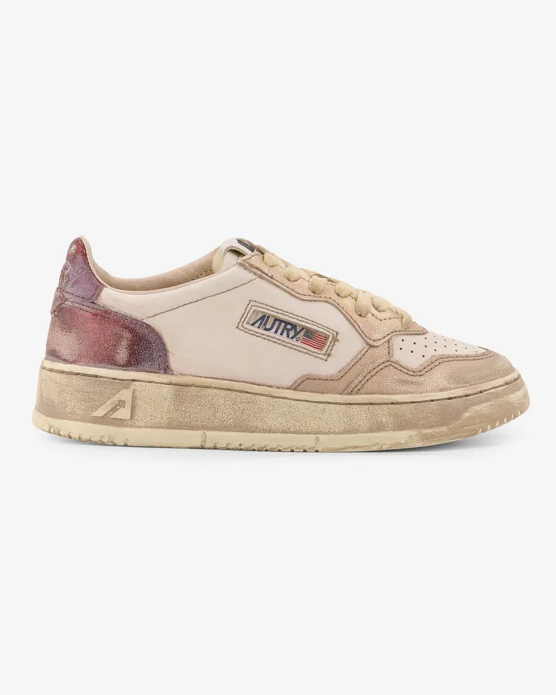 AUTRY Super Vintage low-top leather sneakers -  - gender_Woman Beige