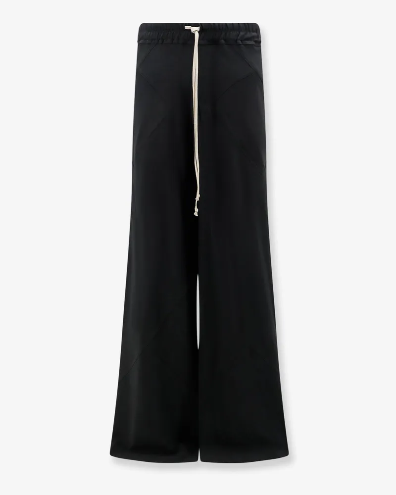 Rick Owens Bias viscose and silk trousers -  - gender_Woman Black