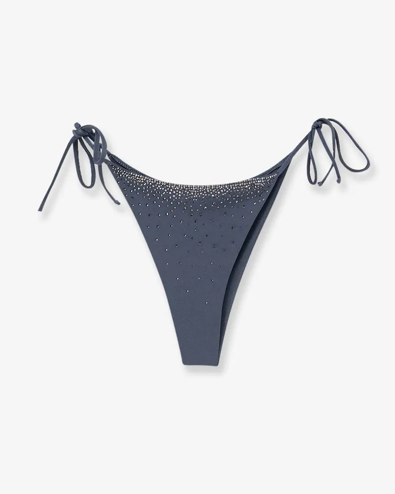 MC2 Saint Barth Marielle nylon beach briefs with rhinestones -  - gender_Woman Blue
