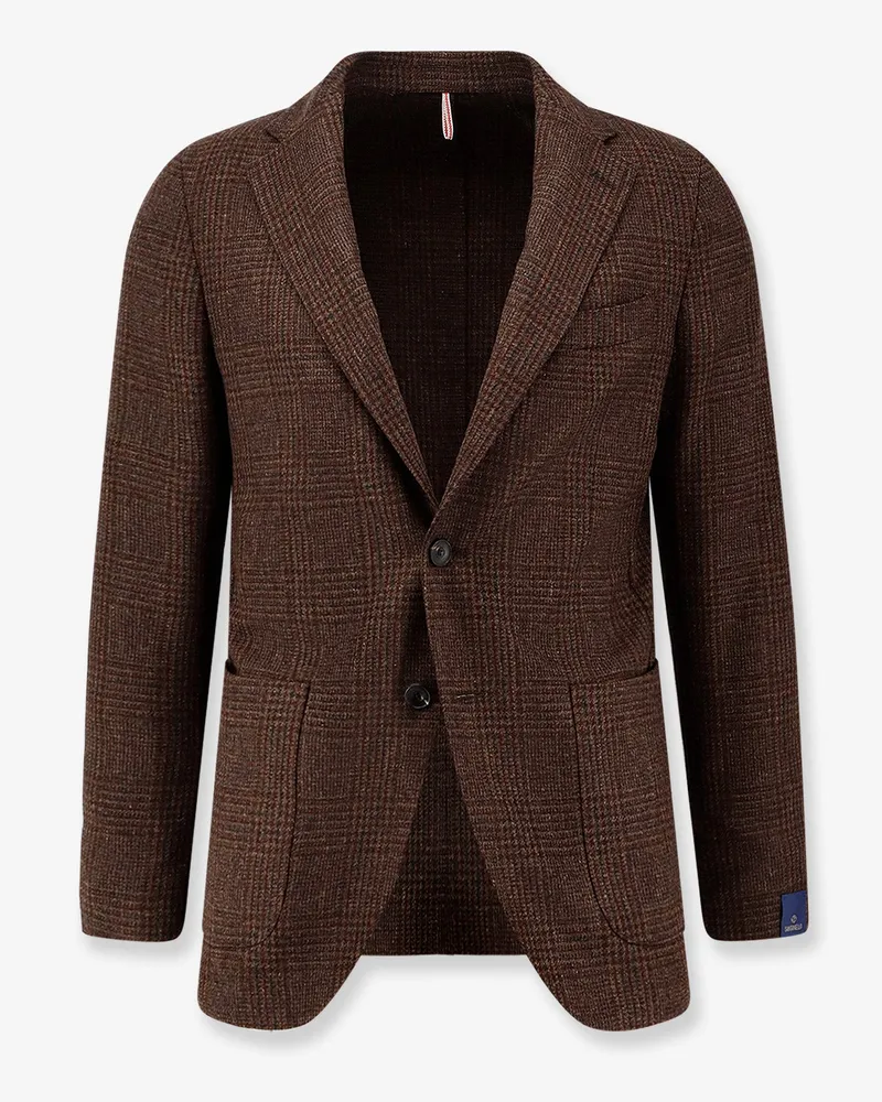 Biagio Santaniello Single-breasted wool blazer -  - gender_Man Brown