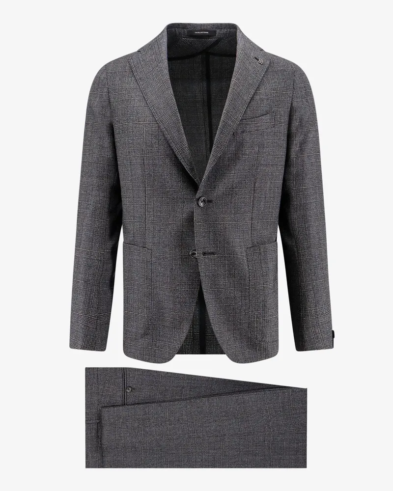 Tagliatore Virgin wool dress with prince of wales motif -  - gender_Man Grey