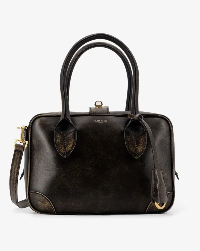 Golden Goose Vita Vintage leather crossbody bag -  - gender_Woman Black