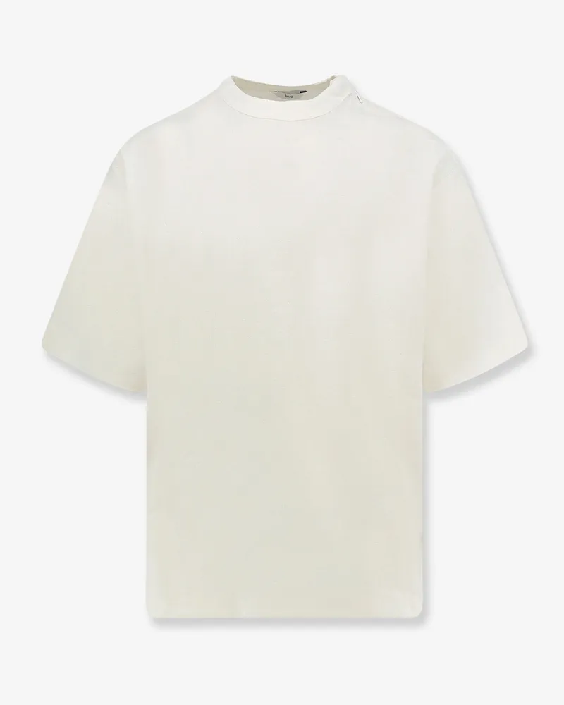 Hevò Ripalta linen and viscose blend T-shirt -  - gender_Man White