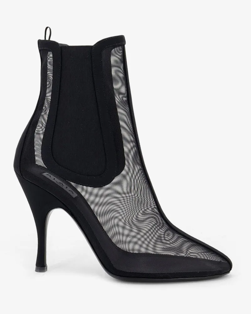 Alaïa Mesh Chelsea boots -  - gender_Woman Black