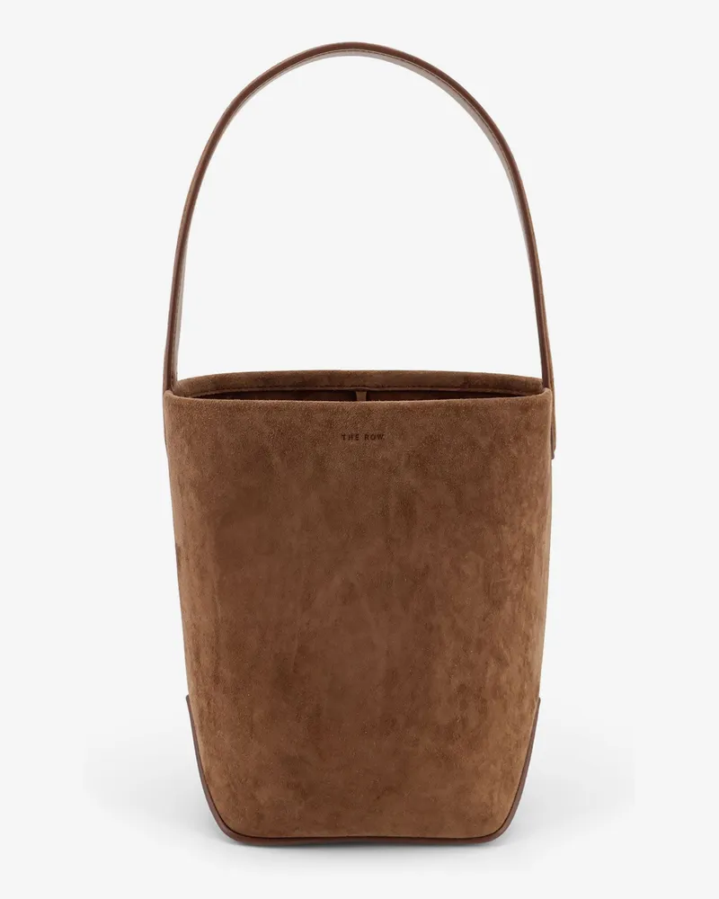 The Row N/S Park Tote Edge suede shoulder bag -  - gender_Woman Brown