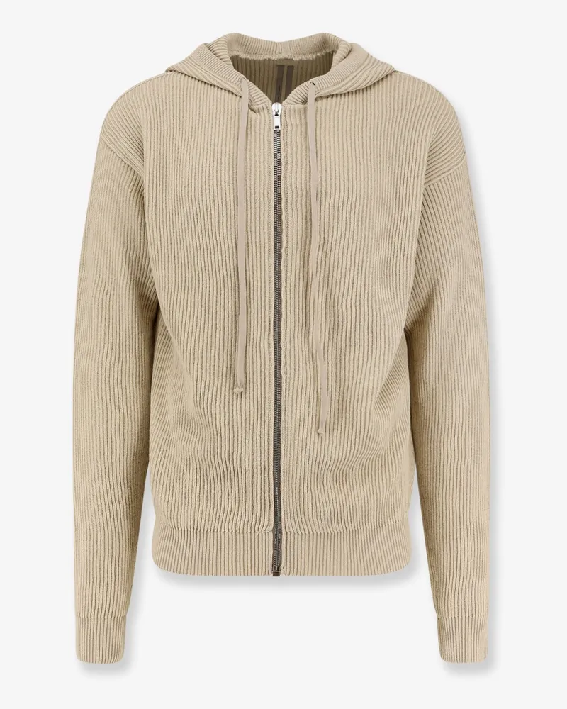 Rick Owens Virgin wool cardigan -  - gender_Man Beige