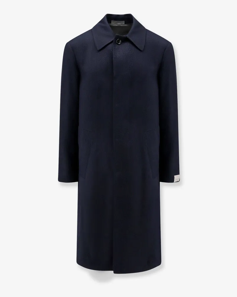 Corneliani Edge virgin wool coat -  - gender_Man Blue