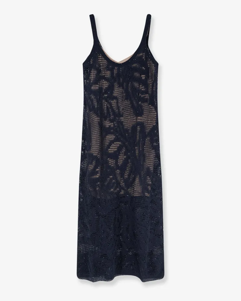 Brunello Cucinelli Linen and cotton dress -  - gender_Woman Blue