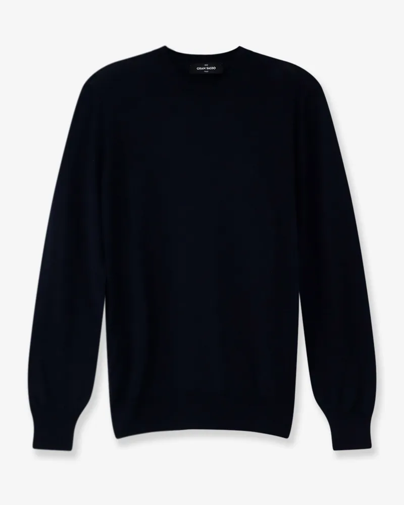Gran Sasso Virgin wool, cashmere, and silk blend sweater -  - gender_Man Blue