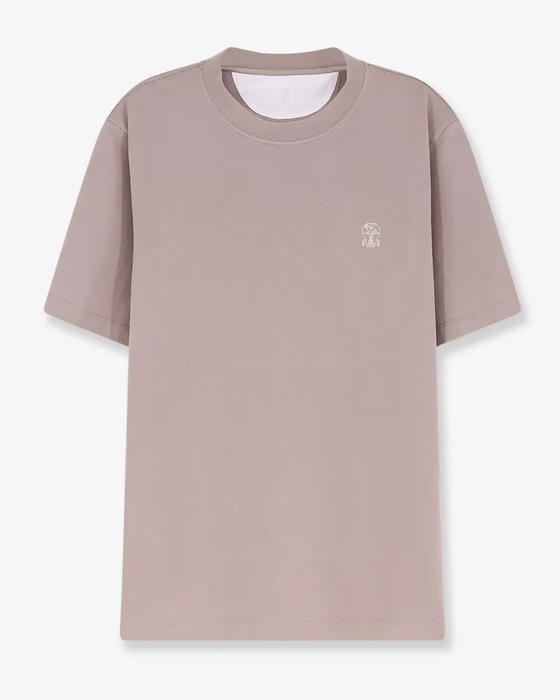 Brunello Cucinelli Cotton T-shirt -  - gender_Man Beige