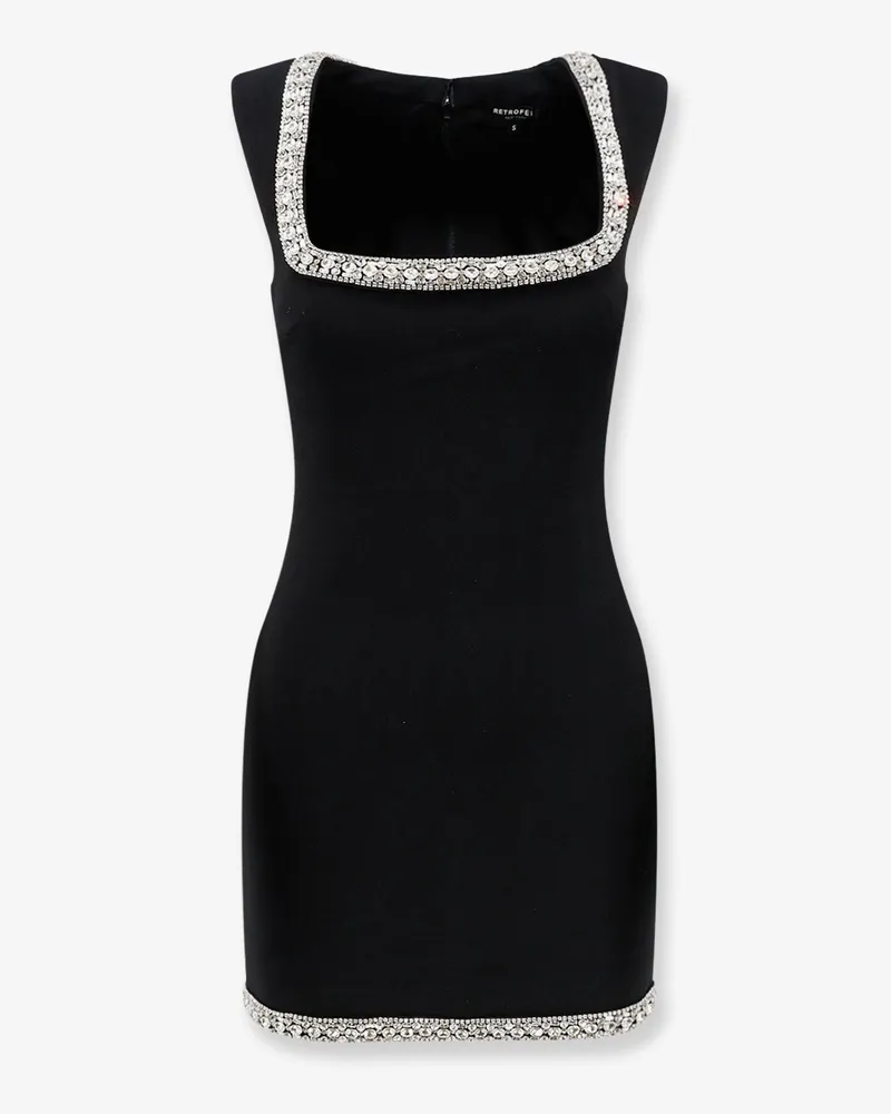 Retrofête Stretch fabric mini dress -  - gender_Woman Black