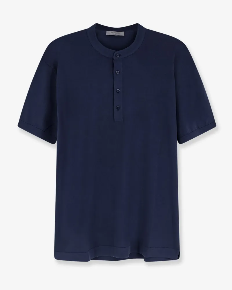 Corneliani Cotton t-shirt -  - gender_Man Blue