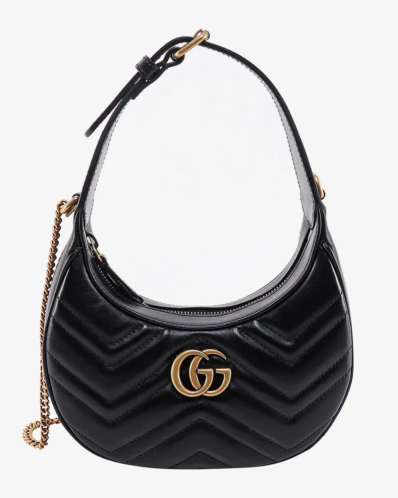 Gucci GG Marmont quilted leather shoulder bag with metal GG logo -  - gender_Woman Black