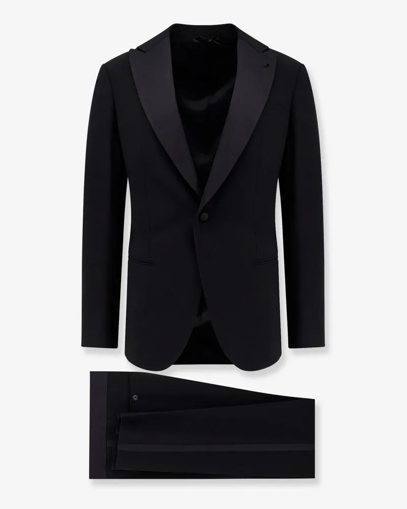 Giorgio Armani Soho virgin wool tuxedo -  - gender_Man Black