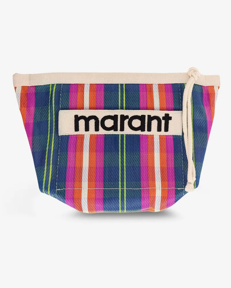 Isabel Marant Powden nylon clutch with striped pattern -  - gender_Woman Multicolor