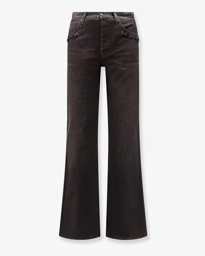 Gucci Cotton denim trousers with Horsebit detail -  - gender_Man Brown