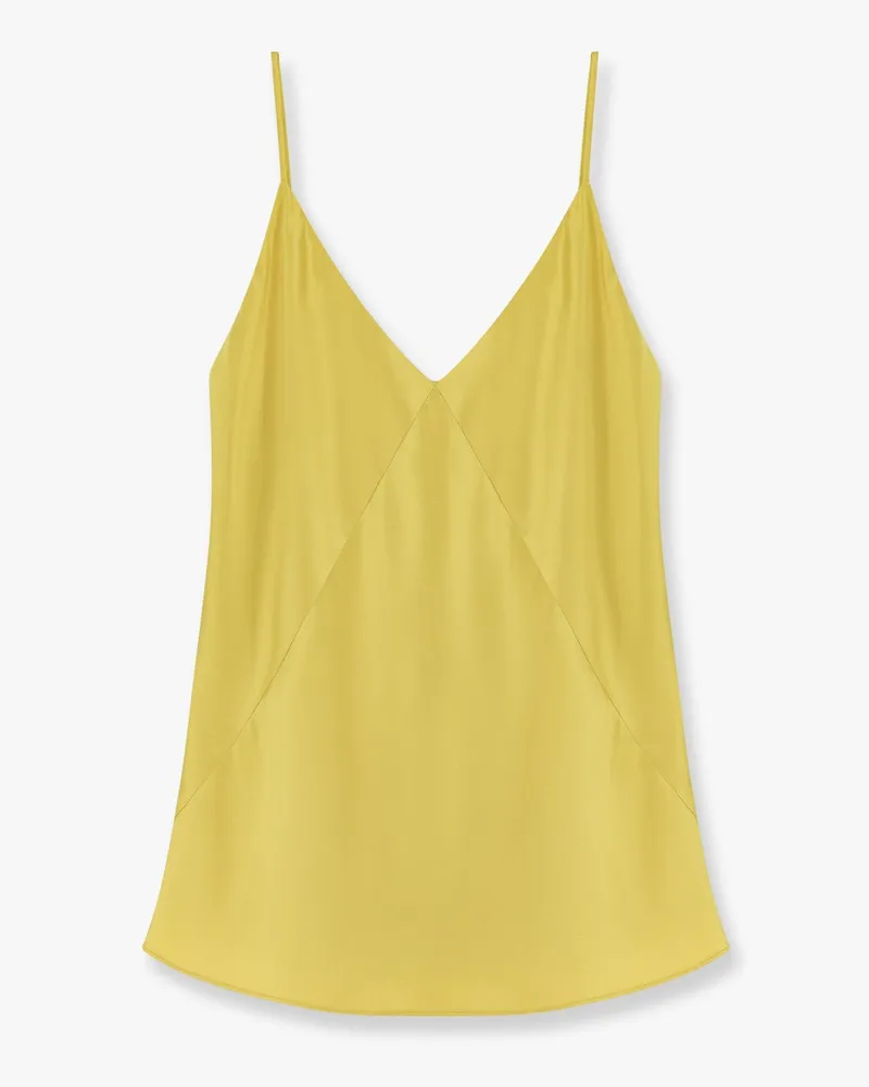 Max Mara Quassia silk top -  - gender_Woman Yellow