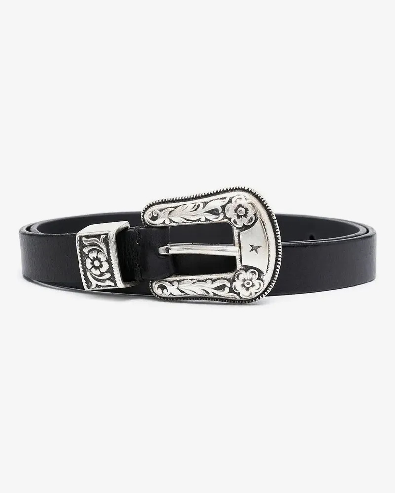 Golden Goose Hip lace leather belt -  - gender_Woman Black