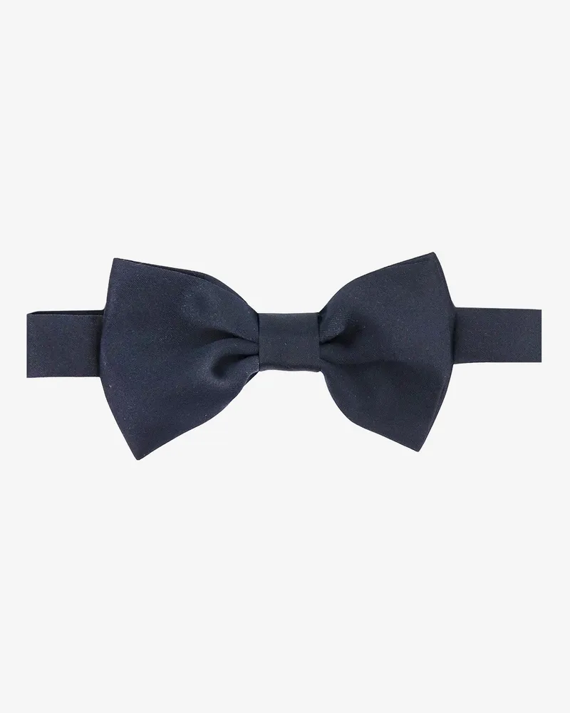 Tagliatore Satin bow tie -  - gender_Man Blue