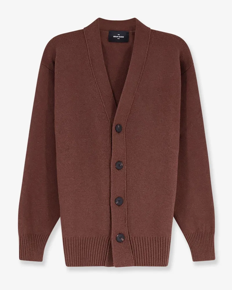 Gran Sasso Virgin wool cardigan -  - gender_Man Brown