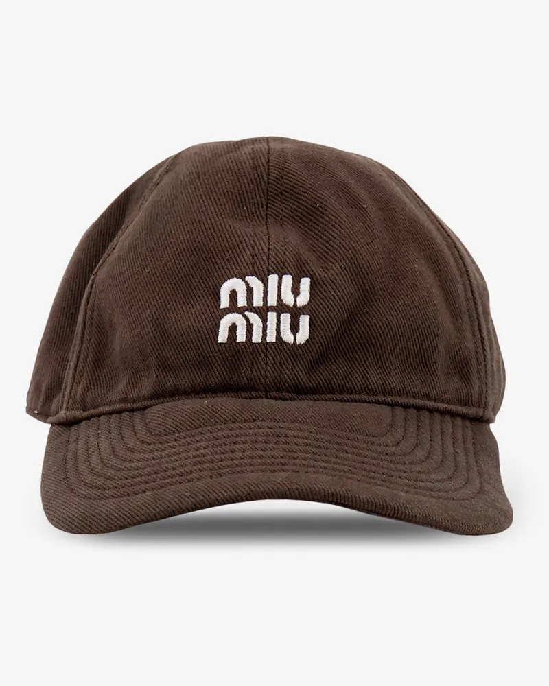 Miu Miu Cotton hat -  - gender_Woman Brown