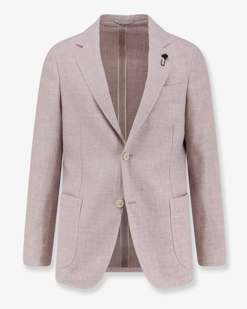 LARDINI Roma pure virgin wool and linen blazer -  - gender_Man Pink