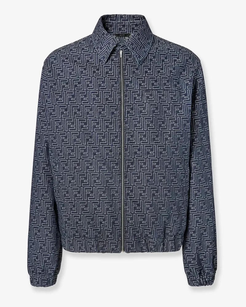 Fendi FF canvas jacket -  - gender_Man Blue