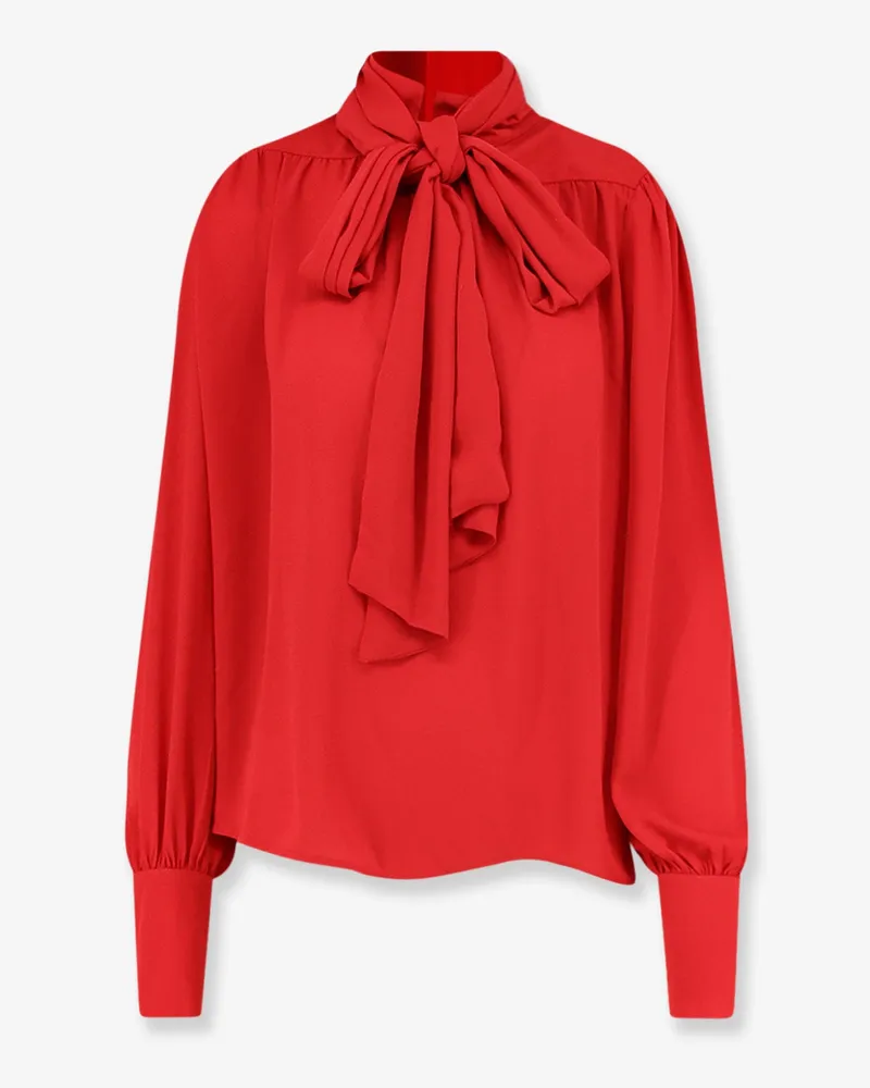 ACTUALEE Satin shirt with padded shoulders -  - gender_Woman Red