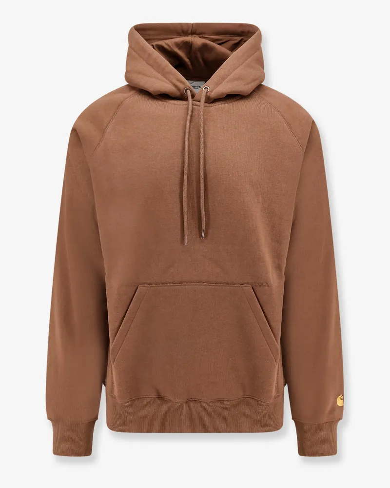 Carhartt WIP Cotton blend sweatshirt with logo embroidery -  - gender_Man Brown