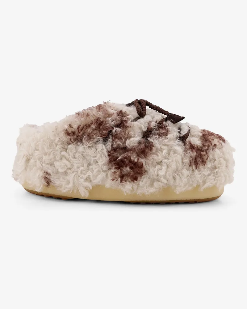 Moon Boot Low faux fur sandals -  - gender_Woman Beige