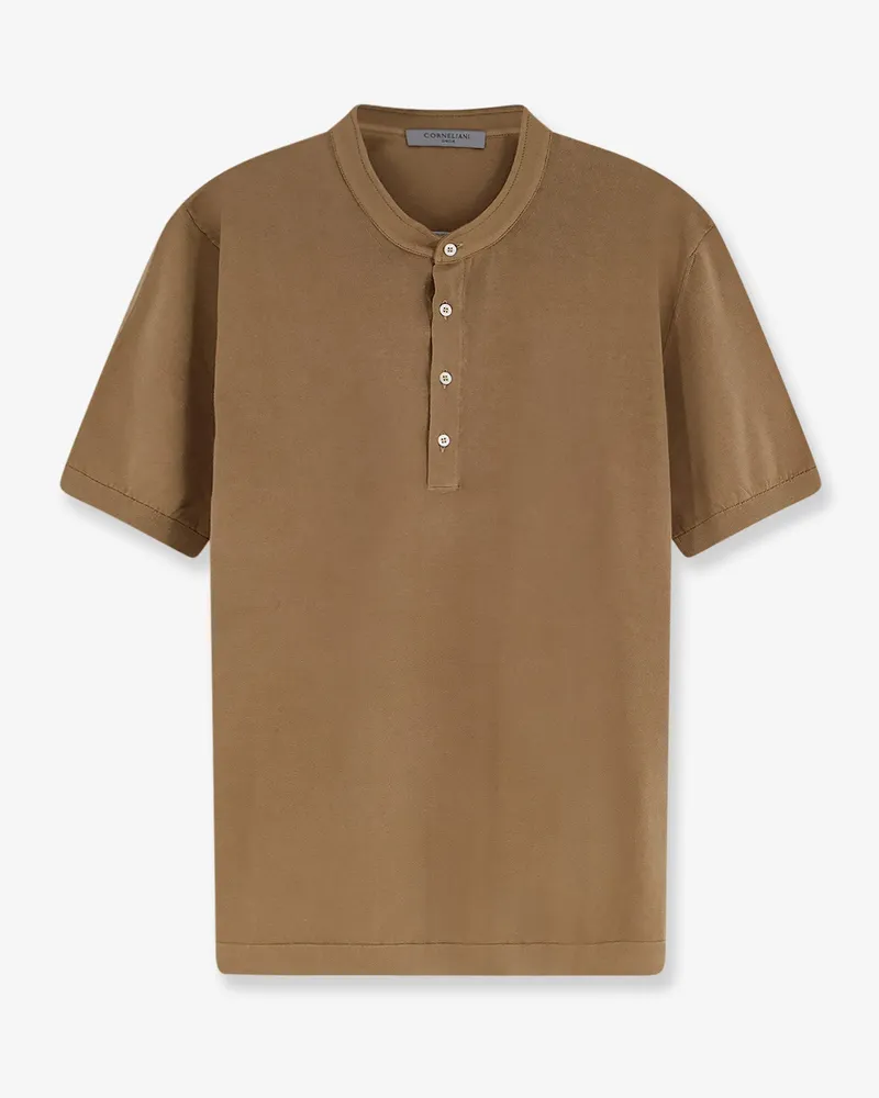 Corneliani Cotton t-shirt -  - gender_Man Brown